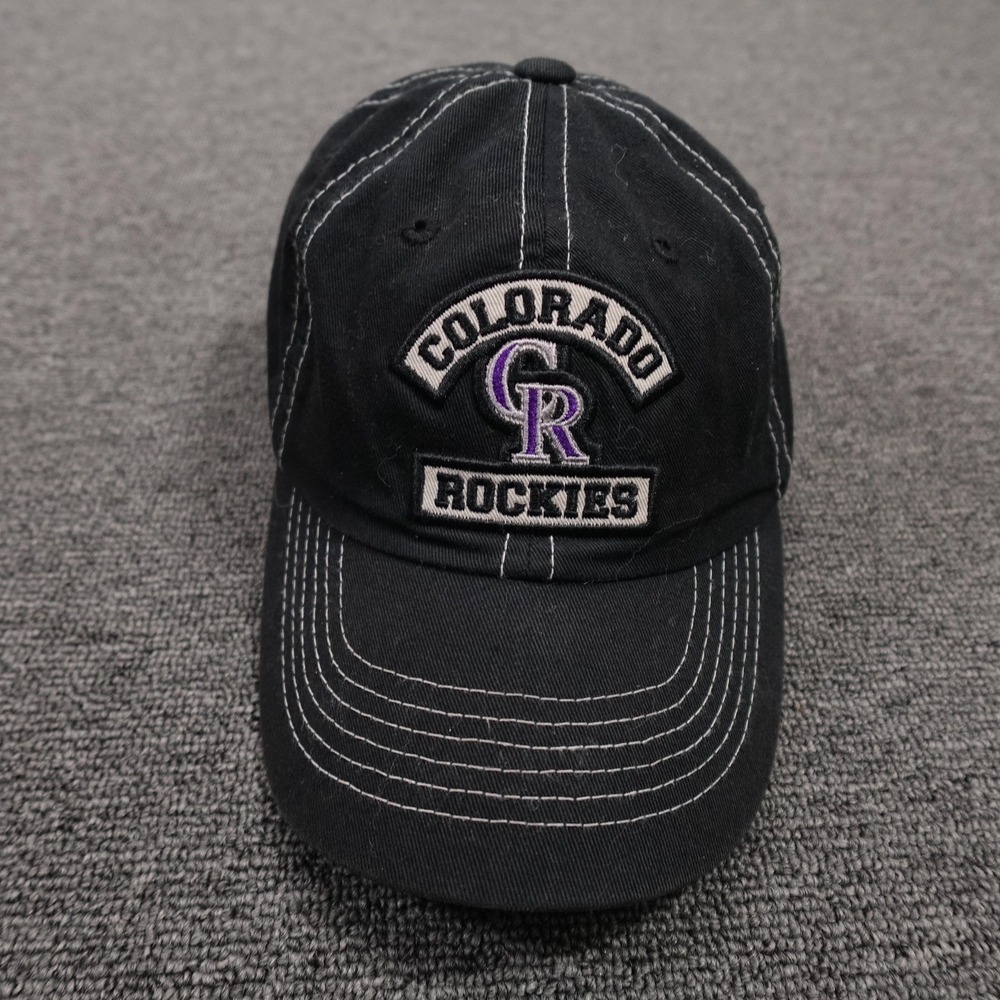 Colorado Rockies Hat Cap Strap Back Youth Black MLB Baseball Fan Favorite